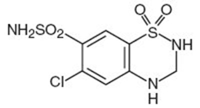 hydrochlorothiazidetabs-1.jpg This is an image of the structural formula for Hydrochlorothiazide. - hydrochlorothiazidetabs 1