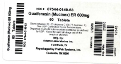 Bottle Label 600mg (67544 149)