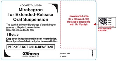 Mirabegron Pouch Label (Mirabegron Pouch A)