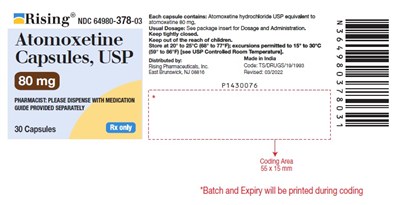 atomoxetine-fig7.jpg PACKAGE LABEL-PRINCIPAL DISPLAY PANEL - 80 mg (30 Capsules Bottle) - atomoxetine fig7