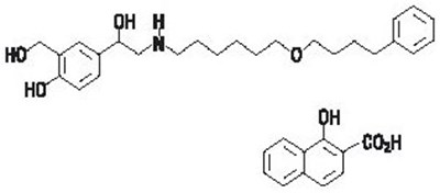 Salmeterol Xinafoate Chemical Structure (Fp Sal Spl Graphic 02)