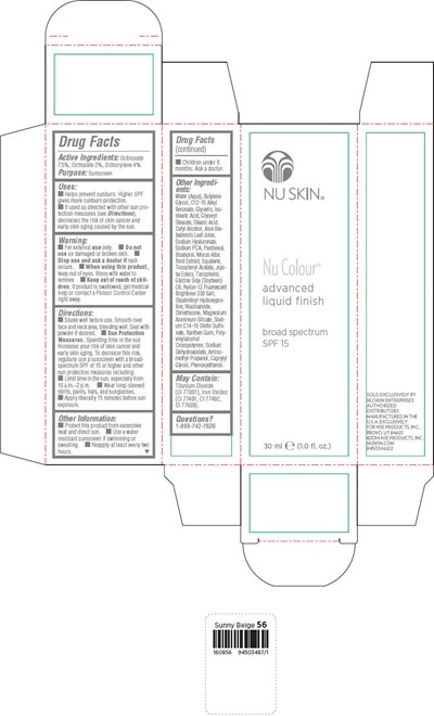 advanced-13.jpg PRINCIPAL DISPLAY PANEL - 30 mL Bottle Carton - Sunny Beige - advanced 13