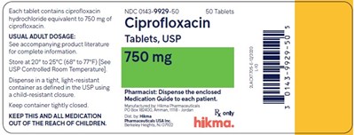 Ciprofloxacin-750-mg-100-tabs (Ciprofloxacin Tablets  Mfd By Hikma 5)