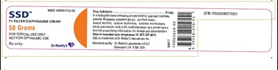 Silver Sulfadiazine 1% - 50g jar cont label