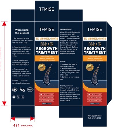 Tfmise 5% Minoxidil And Biotin Hair Regrowth Treatment (Tfmise)