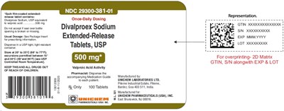 Divalproex Sodium Extended-release Tablets Usp, 500 mg (100T)