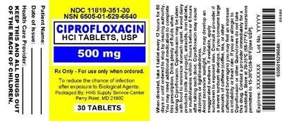 ciprofloxacin-03.jpg PRINCIPAL DISPLAY PANEL - 500 mg Bottle Label - ciprofloxacin 03