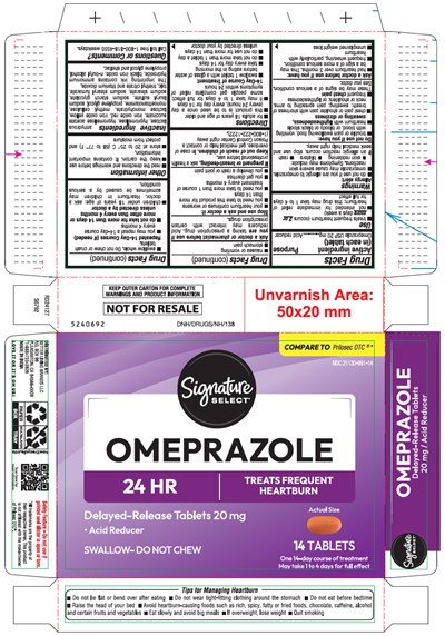omeprazole-01.jpg PRINCIPAL DISPLAY PANEL - 20 mg Tablet Blister Pack Carton - omeprazole 01