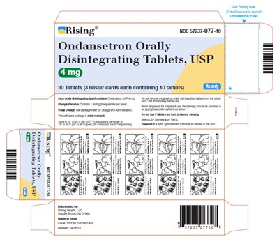 ondansetron-od-fig2.jpg PACKAGE LABEL-PRINCIPAL DISPLAY PANEL - 4 mg Blister Carton (3 x 10 Unit-dose) - ondansetron od fig2