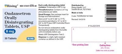 ondansetron-od-fig3.jpg PACKAGE LABEL-PRINCIPAL DISPLAY PANEL - 8 mg (30 Tablets Bottle) - ondansetron od fig3