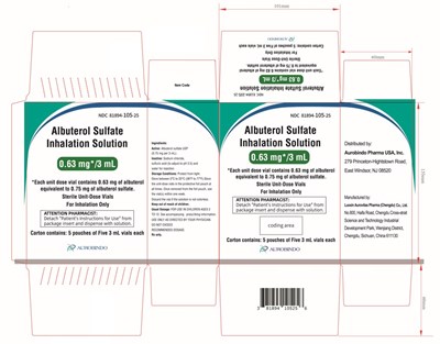 albuterol-fig7.jpg Carton Label (25 Vials)-0.63 mg/3 mL - albuterol fig7