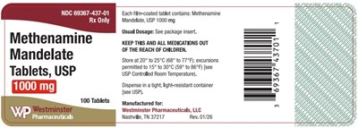 Principal Display Panel (1000 mg Tablet Bottle Label)