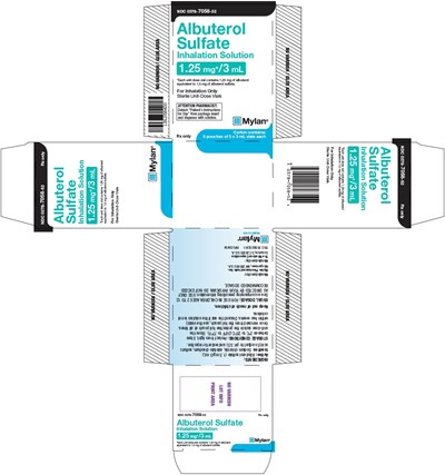 Albuterol Sulfate Inhalation Solution 1.25 mg/3 mL Carton Label (Image 02)