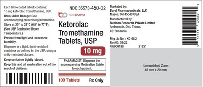 Bottle Label (Ketorolac Tromethamine 3)