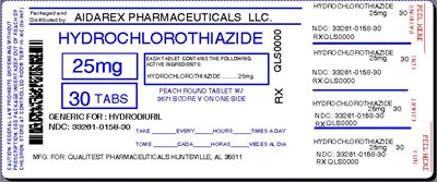 hydrochlorothiazide-25mg-tab-for-qualitest-2.jpg IMAGE LABEL - hydrochlorothiazide 25mg tab for qualitest 2