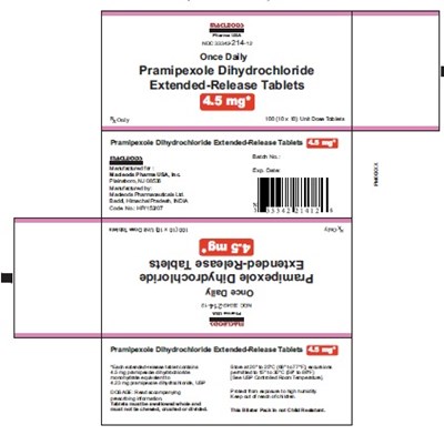pramipexole 4 5mg 100s