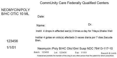 neomycin-04.jpg Principal Display Panel - 10 ML Bottle Label - neomycin 04