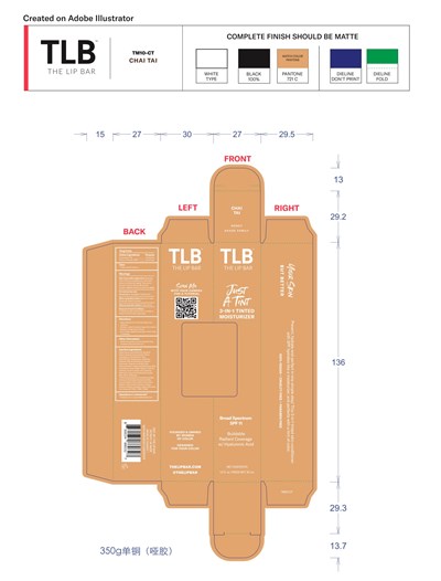 10 - TM10 CT TLB Tinted ChaiTai Carton 022824 OU