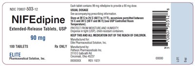 Principal Display Panel (90 mg Tablet Bottle Label-100 count)