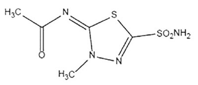 Chemical Structure - methazolamide 01