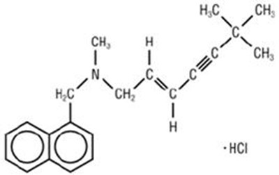 Chemical Structure - terbinafine str
