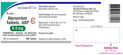 alprazolam-fig2.jpg PACKAGE LABEL-PRINCIPAL DISPLAY PANEL - 0.5 mg (100 Tablet Bottle) - alprazolam fig2