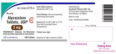 alprazolam-fig4.jpg PACKAGE LABEL-PRINCIPAL DISPLAY PANEL - 2 mg (100 Tablet Bottle) - alprazolam fig4