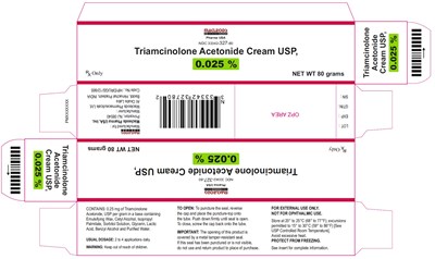 505 (Triamcinolone Cream 0 025 80gm Carton)