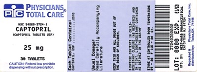 Captopril Tablets 25 mg - 3724