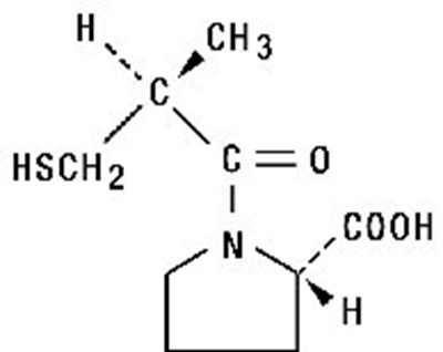 Captopril Structural Formula - captopril tablets 1
