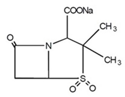Sulbactam-structure - structure sulbactam