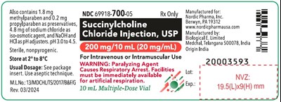 Vial Label (Succinylcholine Label)