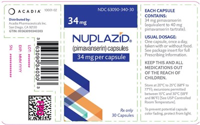 nuplazid-07.jpg PRINCIPAL DISPLAY PANEL - 60 Tablets Bottle Label - nuplazid 07