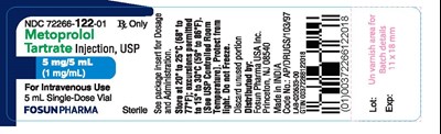 metoprolol vial label