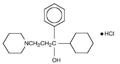 trihexyphenidyl-01.jpg Chemical Structure - trihexyphenidyl 01