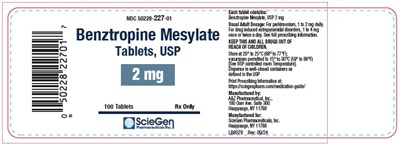 Benztropine Mesylate Tab 2mg 100s Label (Benztropine 06)