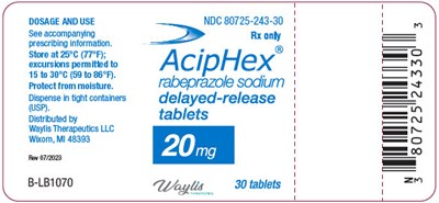 aciphex-06.jpg PRINCIPAL DISPLAY PANEL - 30 Tablet Bottle Label - aciphex 06