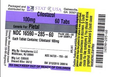 Cilostazol 100mg Label Image (Cilostazol 100mg Label)