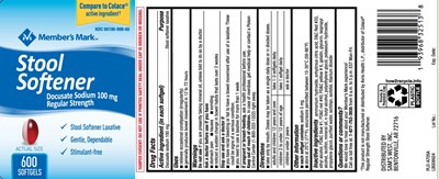 Docusate Sodium 100 mg (Docusate Sodium 2 Tone 100 mg Softgels Pur 1)