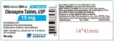 fig-5-1.jpg PACKAGE LABEL-PRINCIPAL DISPLAY PANEL - 15 mg (30 Tablets Bottle) - fig 5 1