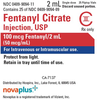 fentanyl-07.jpg PRINCIPAL DISPLAY PANEL - 2 mL Vial Tray Label - fentanyl 07