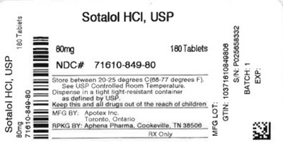 Label - 71610 0849 80