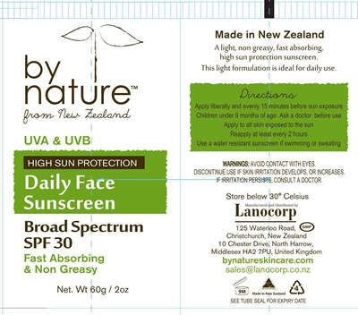 By Nature Face Cream BS SPF30 Box - LNC BN Tube Face Cream BS SPF30