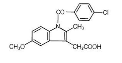 Structural Formula Of Indomethacin (622ac159 4d19 4c4a 95e2 C3757abf5102 01)