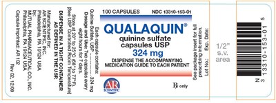qualaquin-02.jpg PRINCIPAL DISPLAY PANEL - 324 mg Capsule Bottle Label - qualaquin 02