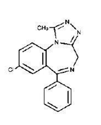 Chemical Structure - alprazolam 01
