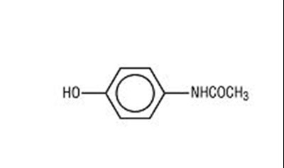 Structural Formula for Acetaminophin - 1f8c4794 52cf 46d5 b0e5 3e758941d606 01