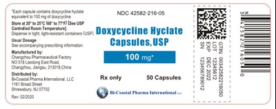 Principal Display Panel (100 mg Capsule Bottle Label)