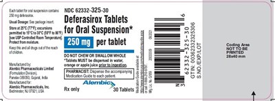Deferasirox mg 250