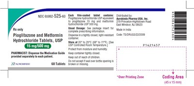 Package Label-principal Display Panel (15 mg/500 mg (60 Tablet Bottle))